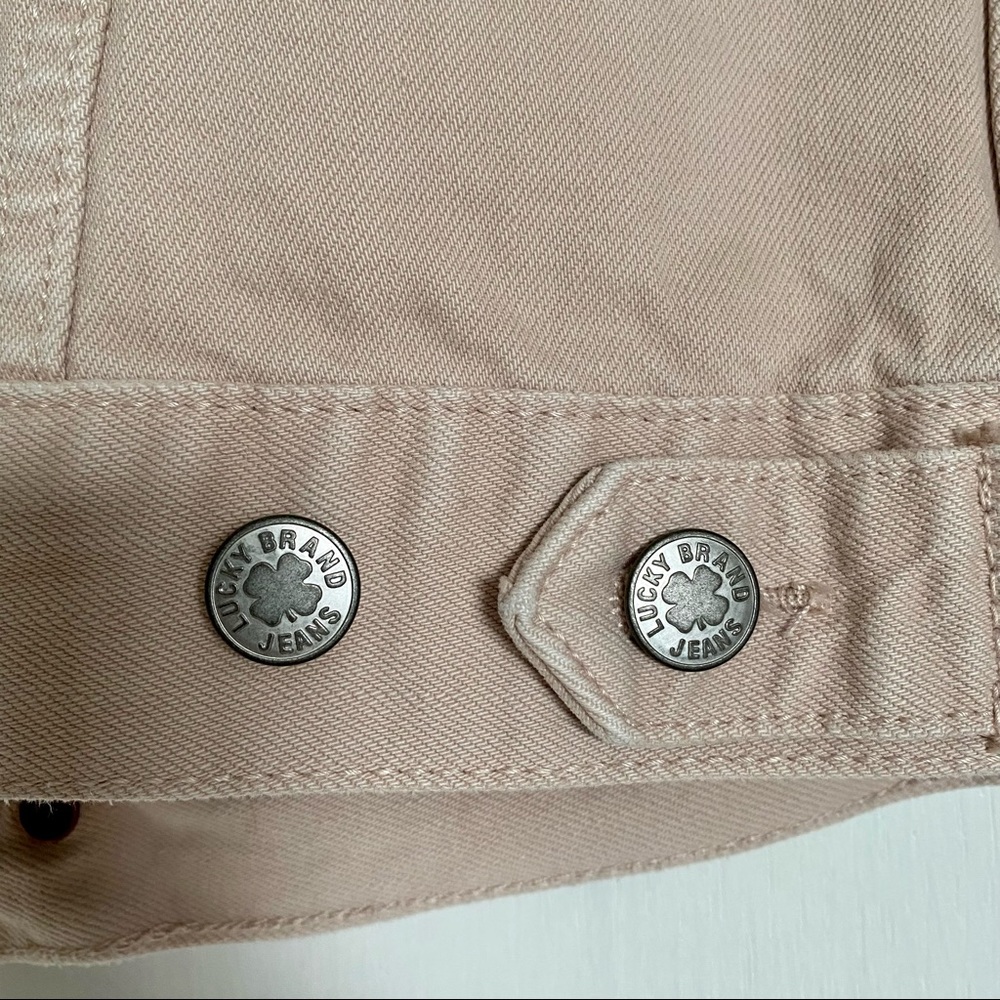 Lucky Brand Pink Tomboy Tucker Jean Jacket Size Small - Picture 5 of 6